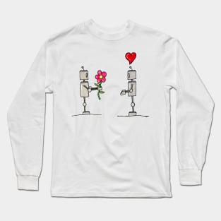 Flower and Heart Long Sleeve T-Shirt